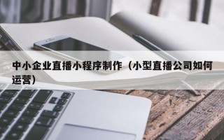 鸡西中小企业直播小程序制作（小型直播公司如何运营）